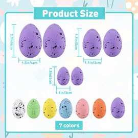 ShiKeWei 35PCS Foam Easter Eggs Decoration, Assorted Pastel Speckled Eggs Bowl for DIY Spring Displays, Indoor Table Centerpiece Decoration, Party Favor, Gift Spring Home Wedding Table Décor