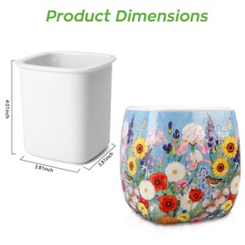 3D Puzzle Vase, 96 Unique Succulent Flower Vase Puzzle Pieces for Adults, Curved Plastic Vase Exquisite Decorative Gift for Flower Arrangements and Home Decoration,Crafts for Adults (Various Flowers)