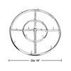 Stanbroil 18" Stainless Steel Round Jet Burner Ring for Natural