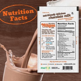 Milkman Chocolate Milk with 18g of Protein – Instant Dry Chocolate Milk Powder – Quick Healthy Breakfast Drink Mix – Nutritious Protein-Fortified Mix Packets – Just Add Water (2 Packets)
