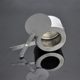 DOITOOL Stainless Steel Fuel Holders, 2Pack Chafing Fuel Holders with Cover, Fuel Holder for Chafing Dish, and Buffet, Barbecue, Party Supplies, Silver, 16.5x9x6.3cm (HHP20JQO2459VJ35M)