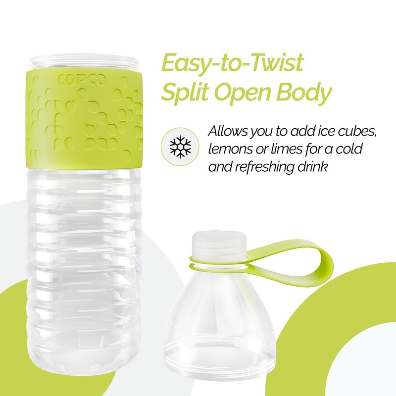 Copco Hydra 20 oz Tritan Water Bottle with Spill Resistant