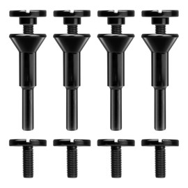 4 Pack Cut Off Wheel Arbor, 1/4 Die Grinder Attachments, Mounting Mandrel Holder 3/8" & 1/4" Arbor Hole, Die Grinder Accessories Drill Bits Tool, Dual-Threaded Head