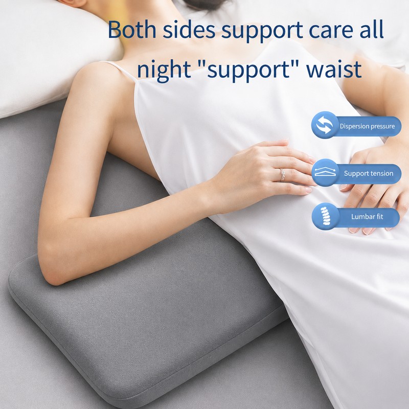 Lumbar Support Pillow for Sleeping Comfort – Memory Foam Back