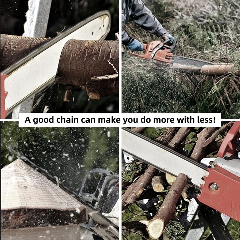 4 cadenas de motosierra de 10 pulgadas