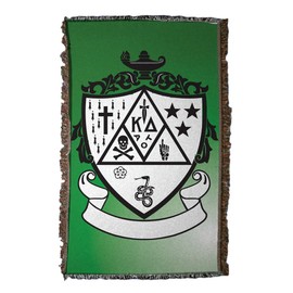 VictoryStore Blanket - Kappa Delta Woven Blanket, Crest Design, Polyester, 35x54 Inches