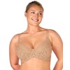 HSIA Minimizer Bras for Women, Embroidered Full Coverage Bra Unlined