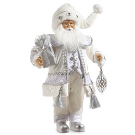 RAZ Imports Winter Frost Santa, 18 inches
