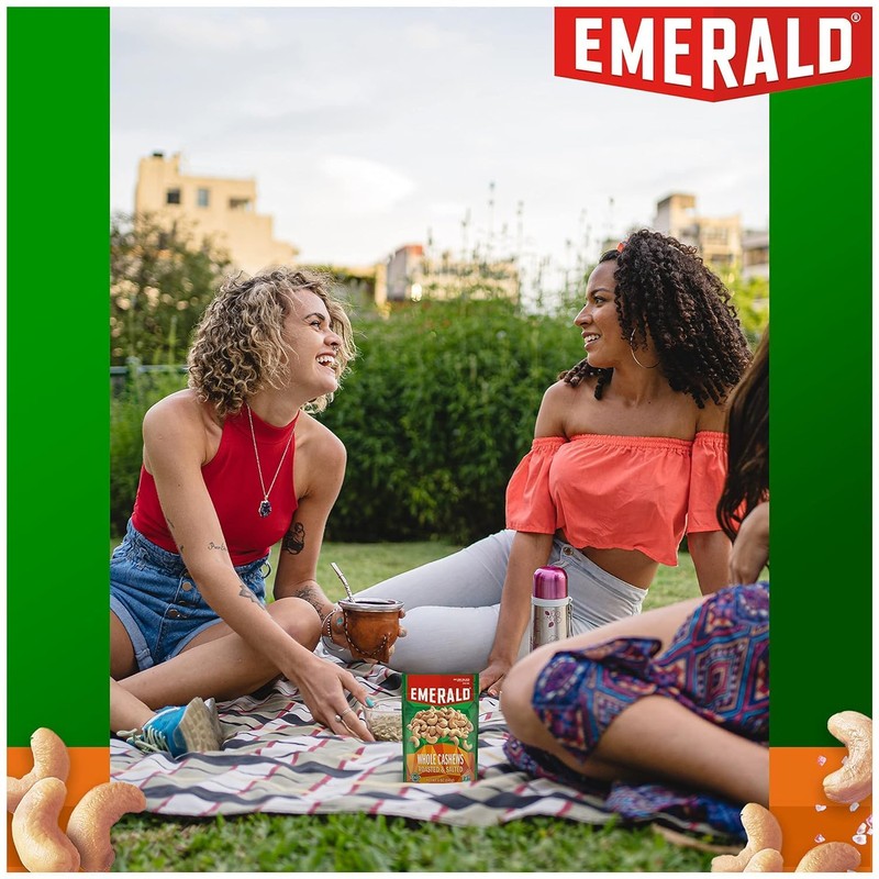 Emerald Nuts, Whole Cashews Roasted & Salted, 5 Oz Resealable