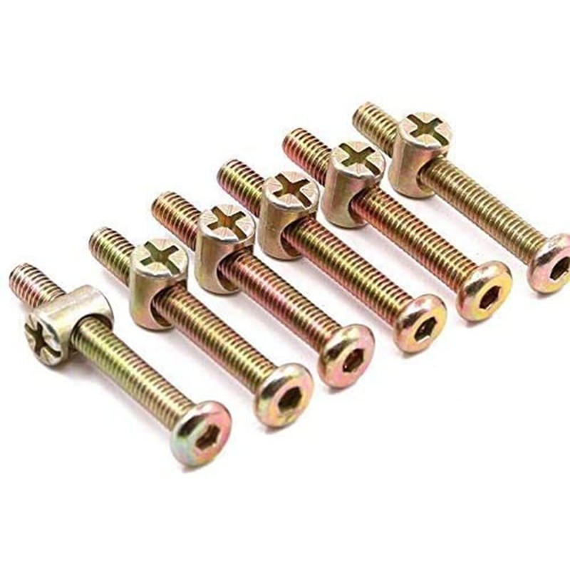 15 Sets Furniture Bolt Nut Set M6 Hex Socket Cap