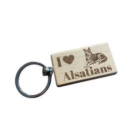 Ashton and Finch Alsatian Keyring – Thoughtful Gift for Alsatian Lovers – Ideal for Dog Owners