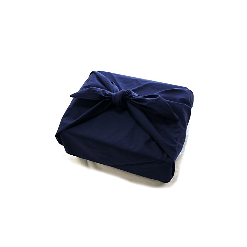 Cotton Broad Plain Large Furoshiki Navy Blue Made in Japan