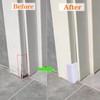 Self Adhesive Baseboard Corner Blocks, Thickened Rubber Corners Protectors Guards