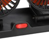 Three Head Car Fan 2 Speed Adjustable 360 Degree Rotation