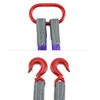 QWORK Lifting Slings Straps with Hooks - 5 Feet, 4409
