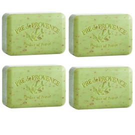 Pre de Provence 250g Soap Bar, Pack of 4 - Lime Zest