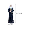 Ipetboom 2pcs Nun Virgin Statue Resin Holy Virgin Catholic Figures