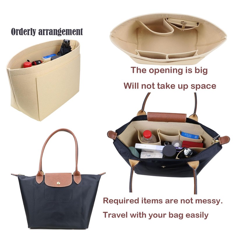Lckaey Organizer insert For longchamp inserts for long champ L