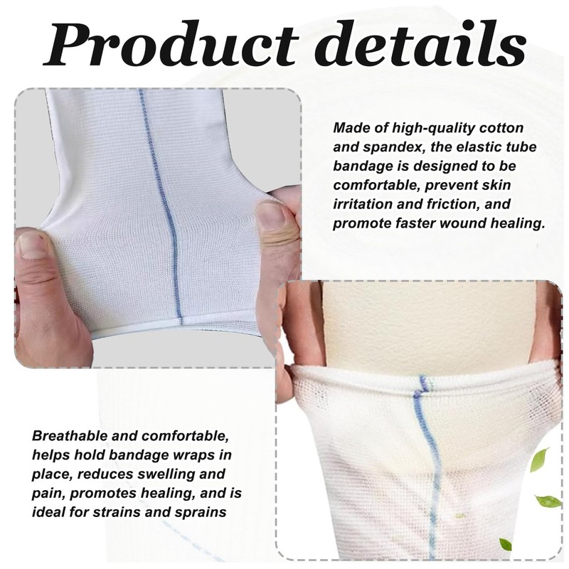 Elastic Tubular Bandage Roll – Bandage for Arm, Leg, Knee,