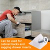 30Pcs L Shape Drawer Bottom Supports Plastic Back Wall Connector