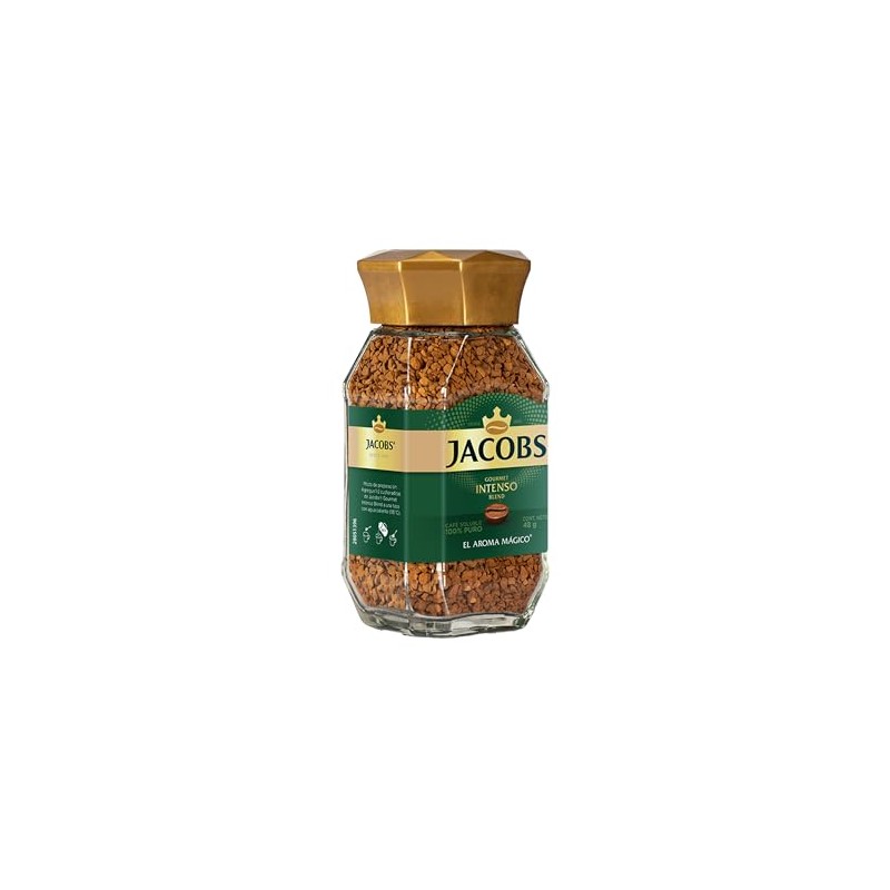 Jacobs Intenso 48g | Café Soluble Liofilizado Gourment | Instantáneo