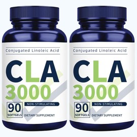 VICWELL CLA3000 Softgels, Conjugated Linoleic Acids Healthcare Dietary Supplement for Fitness Edible Vitamin - Pack: 2 bottles
