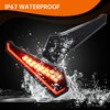 CUSAUTV Smoked Black LED Tail Lights for Polaris RZR XP
