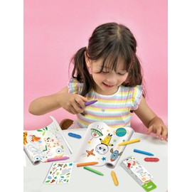 Haku Yoka Spiral Crayons,12 Colours, Mess Free, Super Durable and Easy to Grip Crayons for Ages 2 years+, Natural Beeswax & Organic Mineral Coloured Crayon