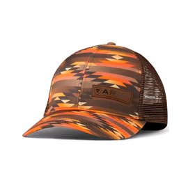 ARIAT Ladies Multicolored Aztec Ponytail Cap with Chocolate Mesh Back and Velcro Closure