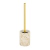 WENKO Terralba Toilet Brush Holder with Closed Stand Polyresin and