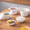 JWTIFOA Microwave Rice Cooker, 1.8 Quart/7 Cup Microwave Steamer for