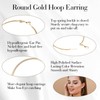 Tyqour 4 Pairs Large Hoop Earrings Set, Stainless Steel Hoop