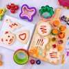 Sandwich Cutter for Kids 48 Pcs, Kimfead Cookie Cutters, Fruit