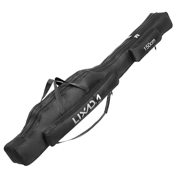 Lixada Fishing Rod Case, Fishing Bag, Portable Fishing Rod, Fishing Rod, Tool Storage Bag, Rod Case, Tackle Bag, 39.4 inches (100/130/150 cm)