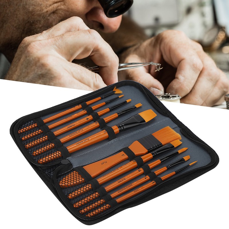 10pcs Watch Cleaning Brush Dust Rust Removal Watch Repairing Tool