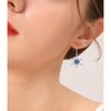 Christmas Snowflake Earrings for Women, Silver Drop Earrings with Cubic