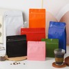 Roppolo 50 Pcs 1lb Green Sqaure Coffee Bean Bags with