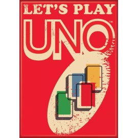 ATA-BOY MATTELL LET'S PLAY UNO MAGNET 2.5” X 3.5” NEW