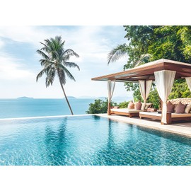 500 Piece Puzzle for Adults, Lake Large Pieces Jigsaw Puzzle, Challenging Family Activity Game Gift for Family, Friends, Men, Women, Seniors – Inspired by Four Seasons Resort KOH Samui, 20.5 x 15 in