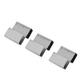 Stainless Steel Glass Clip, Cabinet Glass Retainer Clips Glass Frame Fixing Clamp Grip Standoffs for Glass with 50pcs Glass Clamp for Greenhouse Glass