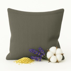 econuk Mikrowellensack mit Lavendel und Hirse | Wiederverwendbarer Wärmesack für Wärme und Kälte | Natürlicher Samenbeutel für Hals, Rücken und Bauch (Graues Lama, 22 cm x 22 cm)