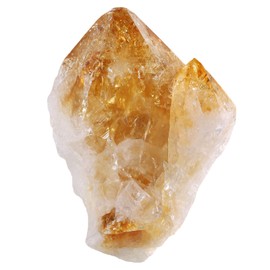TUMBEELLUWA Natural Citrine Points Raw Crystals and Healing Stones Rough Rocks for Tumbling, Decoration, Polishing, Wire Wrapping, Wicca & Reiki, 201-300 g