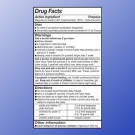 Quality Choice Epsom Salt Saline Laxative 1lb