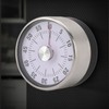 Mechanical Countdown Timer 60 Minute Magnetic Stainless Steel Visual Kitchen
