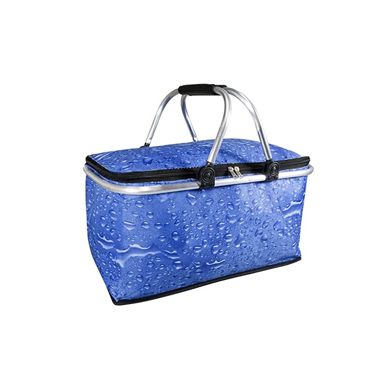 Aluminium Shopping Basket, Thermal Basket, Cool Bag, Foldable Picnic Camping