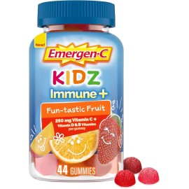 Emergen-C Kidz Immune+ Dietary Supplement with Vitamin C, B Vitamins, Fruit...