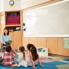 Fullhawl 65.6 Ft White Linen Bulletin Board Border, Classroom Scalloped