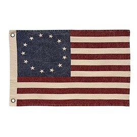 Stonewashed Betsy Ross Flag, 32" x 58" Founding Fathers Flag