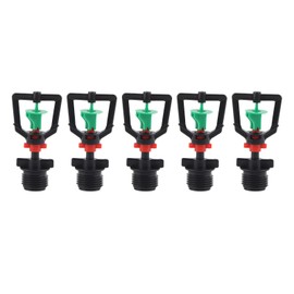 5PCS G1/2 Male Thread Rotating Sprinkler Nozzle Spray Head Misting Nozzle for Garden Irrigation
