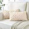 OTOSTAR Cushion Covers 30x50cm Nordic Set of 2 Short Wool